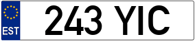 Trailer License Plate